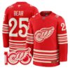 CarterBearJersey 25DetroitRedWingsCentennialSeasonPremiumStitched