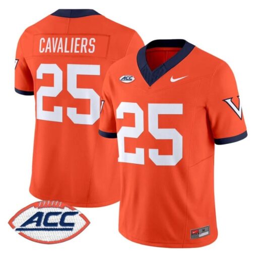Cavaliers Jersey #25 Virginia Cavaliers 1995 Throwbacks Stitched - Image 4