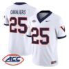 Cavaliers Jersey 25 Virginia Cavaliers 1995 Throwbacks Stitched White