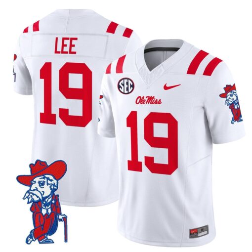 Cayden Lee Jersey #19 Ole Miss Rebels 2025 Limited V2 Stitched - Image 2