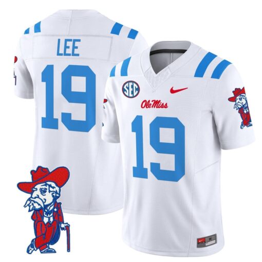 Cayden Lee Jersey #19 Ole Miss Rebels 2025 Limited V2 Stitched - Image 5