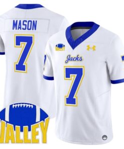 Chase Mason Jersey 7 South Dakota State Jackrabbits 2025 Stitched White 90ae883f 04fc 4999 9712 ec13c24a43ef