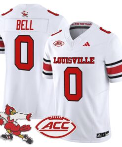 Chris Bell Jersey 0 Louisville Cardinals 1980s Throwback Stitched White 0de6ef1f a06a 4608 9f94 63c57d3ceb73