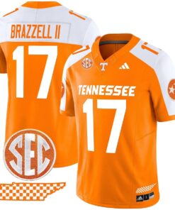 Chris Brazzell II Jersey 17 Tennessee Vols Rebrand 2026 Checkerboard Orange Alter