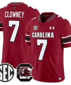 Clowney Jersey 7 South Carolina Gamecocks 2025 Stitched Garnet