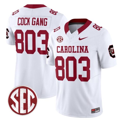 Cock Gang Jersey #803 Carolina 1980 Throwback Rebrand 2026 Stitched - Image 2