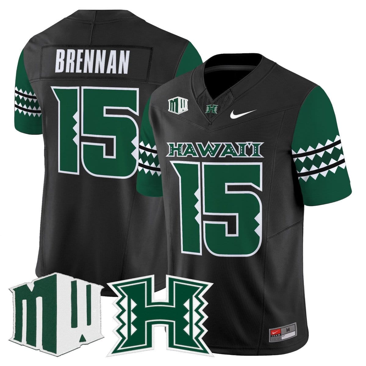 Colt Brennan Jersey #15 Hawai'i Rainbow Warriors 2025 Vapor Stitched