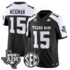Conner Weigman Jersey 15 Texas A M Aggies 2025 Vapor Stitched Black Alternate b9d6832d 134b 43c8 bf27 32b24836fc6d