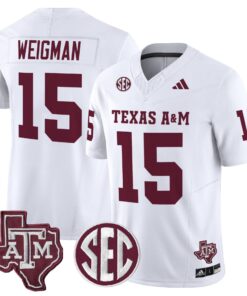 Alternative view of Conner Weigman Jersey #15 Texas A&M Aggies 2025 Vapor Stitched