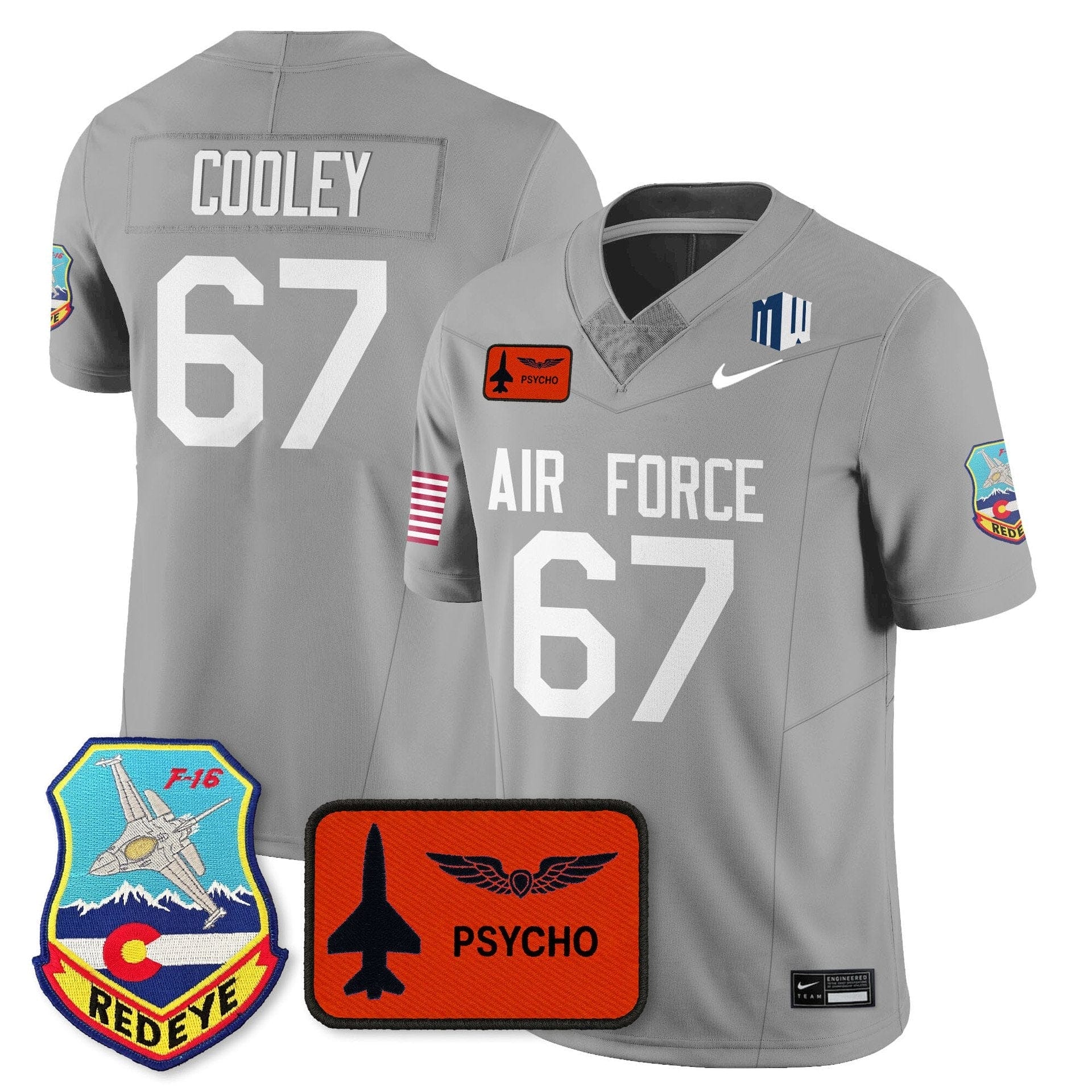 Costen Cooley Jersey #67 Air Force 2025 Honor F-16 Stitched - Image 3