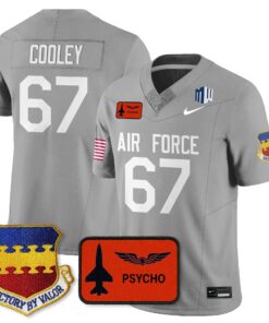 Costen Cooley Jersey #67 Air Force 2025 Honor F-16 Stitched