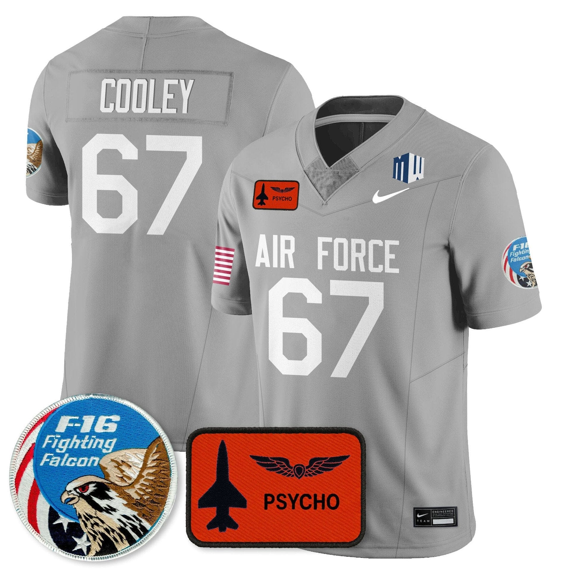 Costen Cooley Jersey #67 Air Force 2025 Honor F-16 Stitched - Image 5