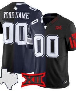 Cowboys Texas Tech College Football Split Vapor Limited Custom Jersey Stitched