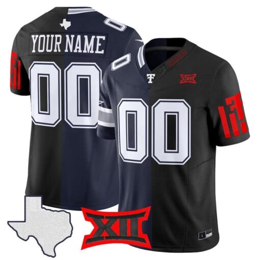 Cowboys Texas Tech College Football Split Vapor Limited Custom Jersey Stitched