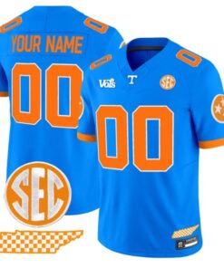Custom Tennessee Volunteers Jersey Blue Blaze Edition Vapor Limited Stitched