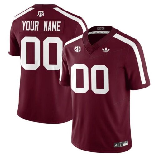 Custom Texas A&M Aggies Football Jersey 1975 Throwback Stitched