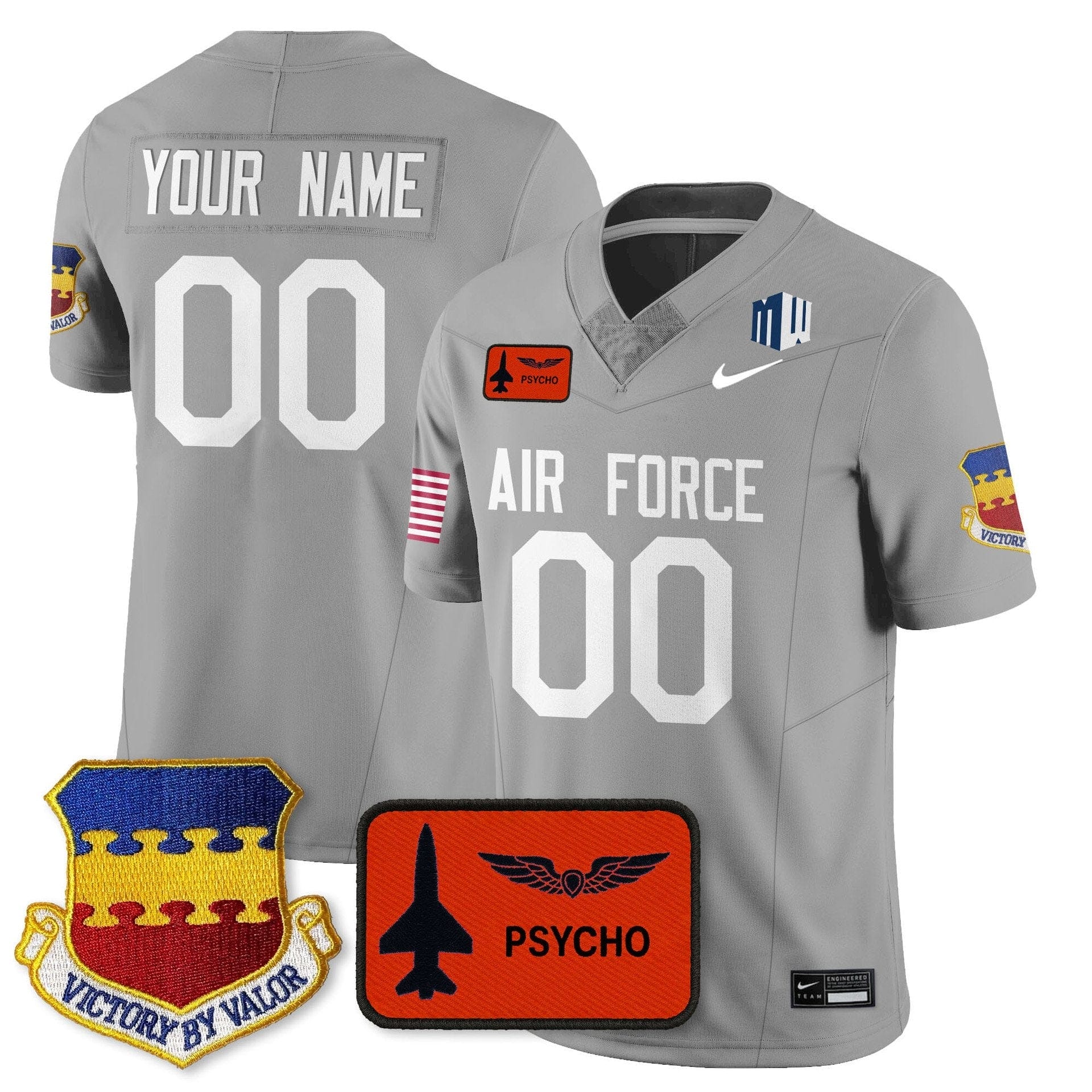 Custom Air Force Jersey 2025 Honor F-16 Name, Number 2025 Stitched