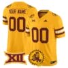 Custom Arizona State Sun Devils Jersey 1975 Throwback Vapor Stitched Gold