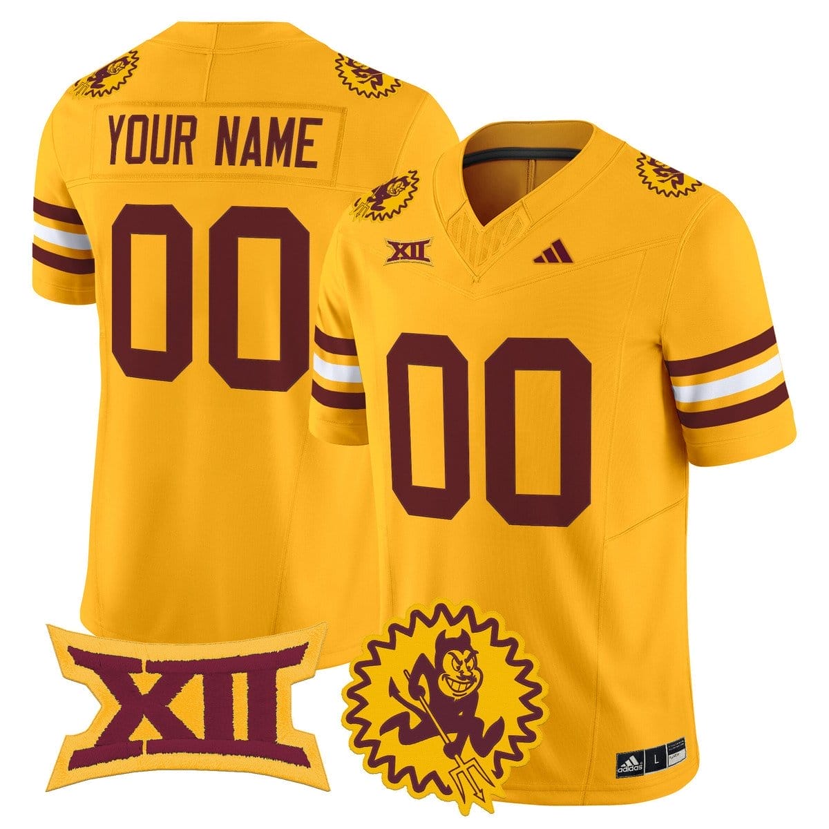 Custom Arizona State Sun Devils Jersey 1975 Throwback Vapor Stitched