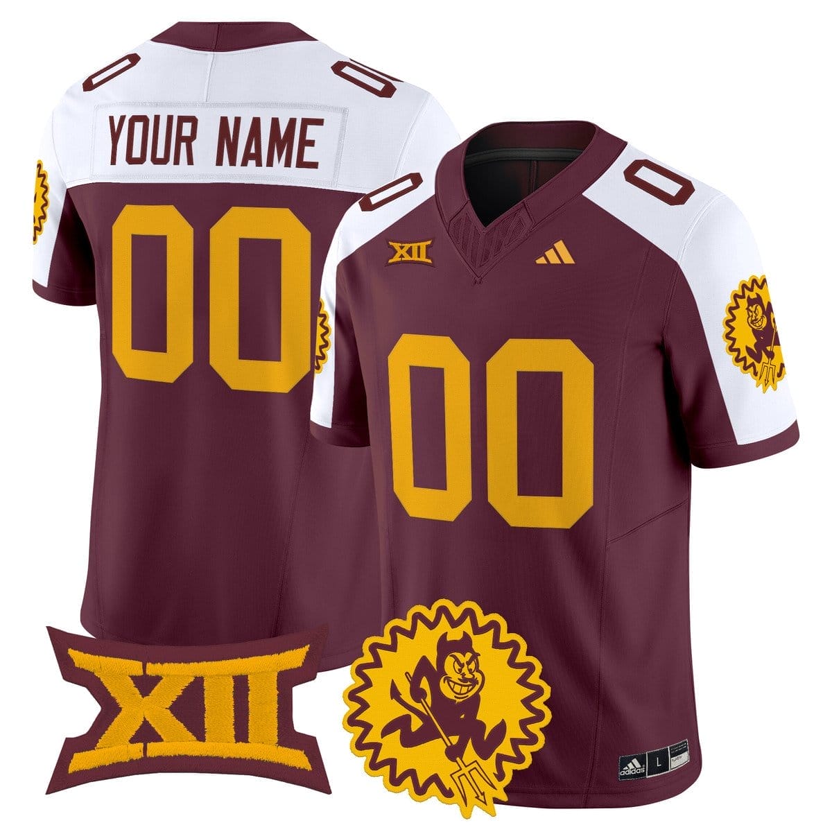 Custom Arizona State Sun Devils Jersey 1975 Throwback Vapor Stitched - Image 4