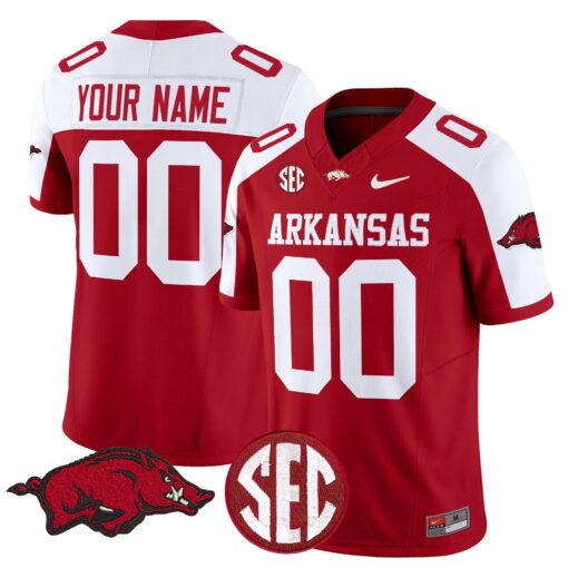 Custom Arkansas Razorbacks Jersey Name, Number Limited Stitched - Image 4
