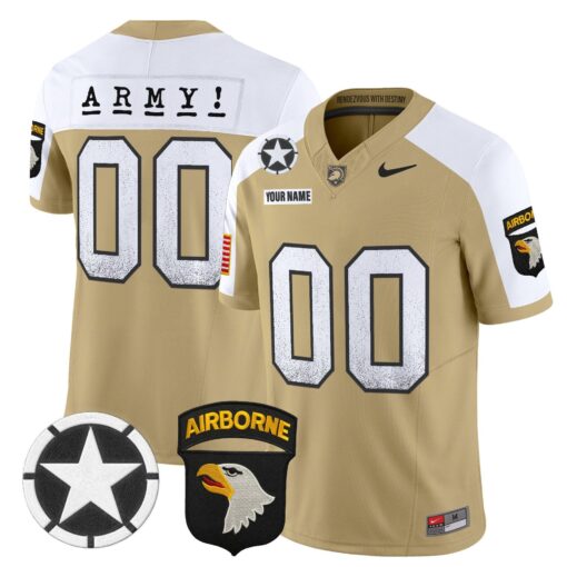 Custom Army Black Knights Jersey 2025 Screaming Eagles Stitched - Image 5