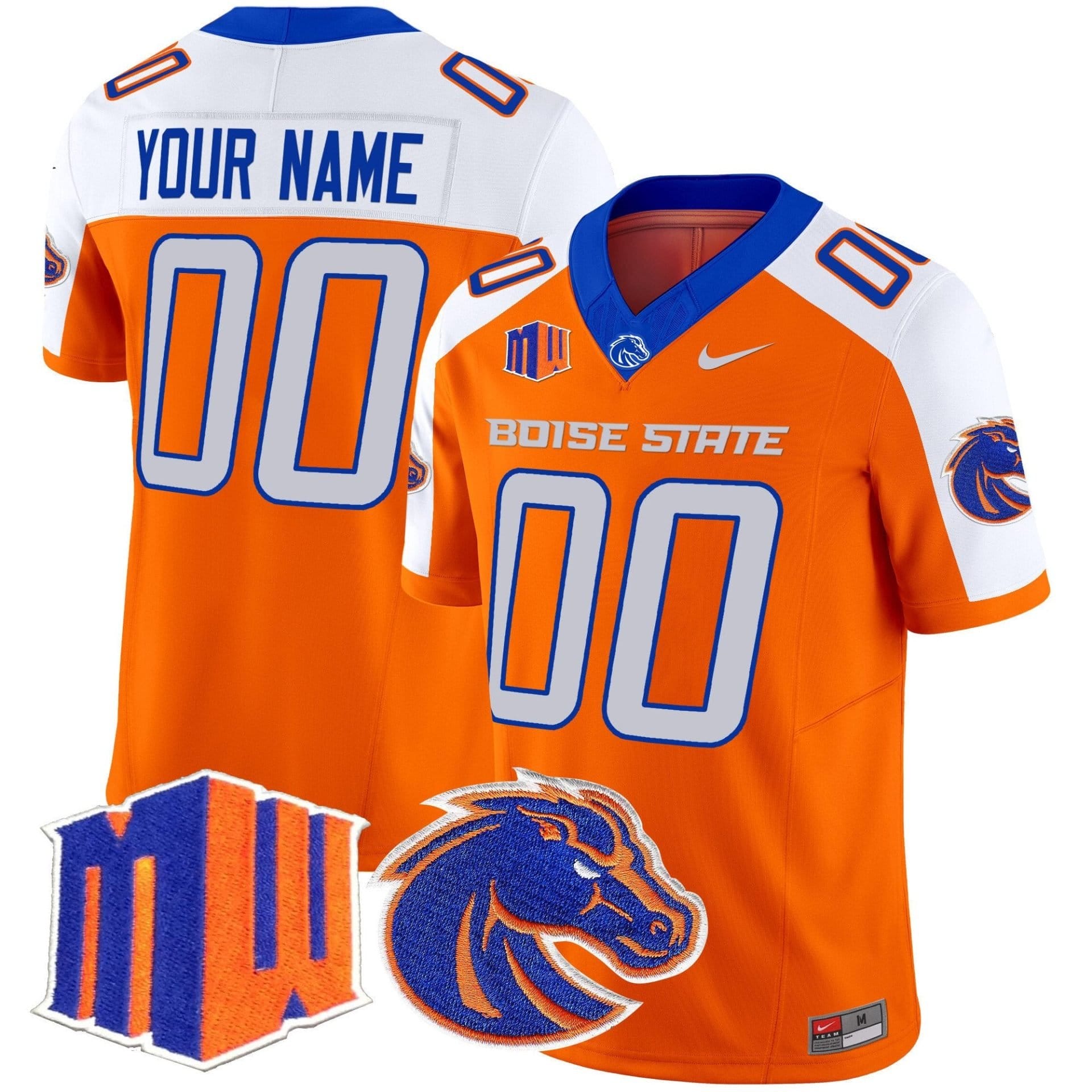Custom Boise State Broncos Jersey 2025 Vapor Limited Stitched - Image 3