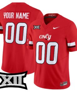 Custom Cincinnati Bearcats Jersey Name Number 2025 Vapor Limited Stitched Red