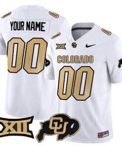 Custom Colorado Buffaloes Jersey 2025 Vapor Limited Stitched White