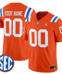 Custom Florida Gators Jersey Name Number 1960s Throwback Vapor Limited Orange