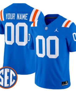 Custom Florida Gators Jersey Name Number 1960s Throwback Vapor Limited Royal