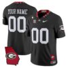 Custom Georgia Bulldogs Jersey 2025 Georgia Map Vince Dooley Stitched Black