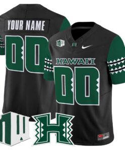 Custom Hawai'i Rainbow Warriors Jersey Name, Number 2025 Vapor Stitched