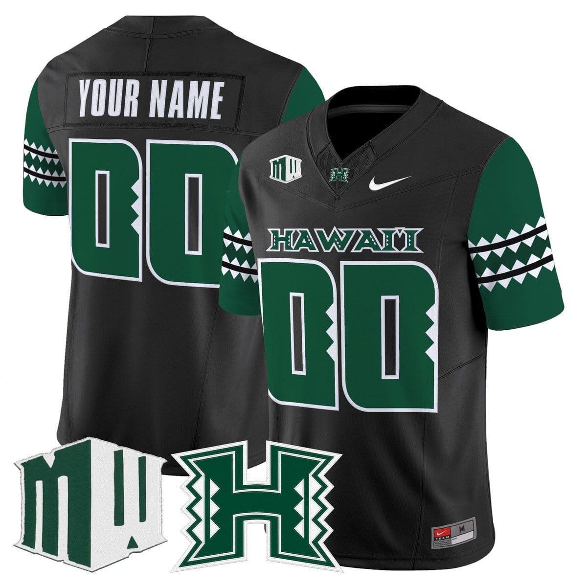 Custom Hawai'i Rainbow Warriors Jersey Name, Number 2025 Vapor Stitched
