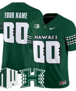 Custom Hawai i Rainbow Warriors Jersey Name Number 2025 Vapor Stitched Green 5b1063c3 74cc 4f85 a759 db4c9e73a4d5