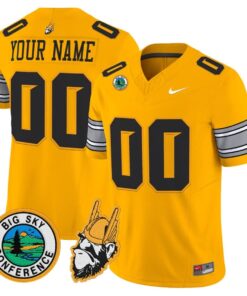 Custom Idaho Vandals Jersey 1975 Throwback Vapor Limited Stitched Gold
