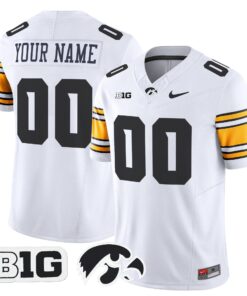 Custom Iowa Hawkeyes Jersey Name Number 2025 Limited Stitched White 3ca0c6a9 3024 4a44 af39 d5d3dced92a2