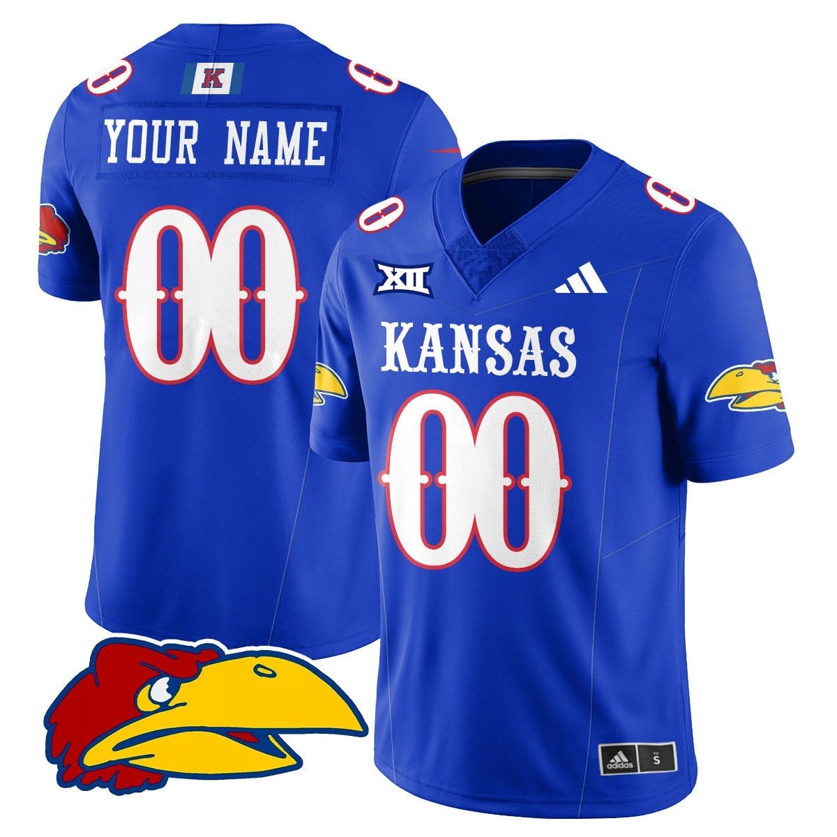 Custom Kansas Jayhawks Football Jersey Name, Number 2025 Limited Stitched - Image 4