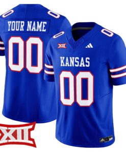 Custom Kansas Jayhawks Jersey Name Number 2025 Vapor Limited Stitched Royal