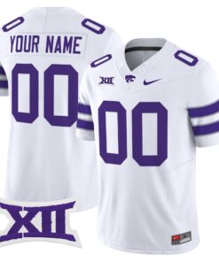 Custom Kansas State Wildcats Limited Stitched White