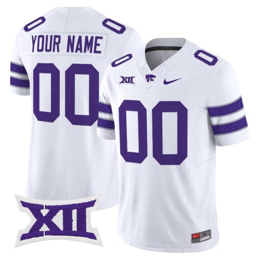 Custom Kansas State Wildcats Jersey Name, Number 2025 Limited Stitched - Image 2