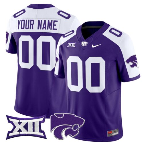 Custom Kansas State Wildcats Jersey Name, Number 2025 Limited Stitched - Image 4