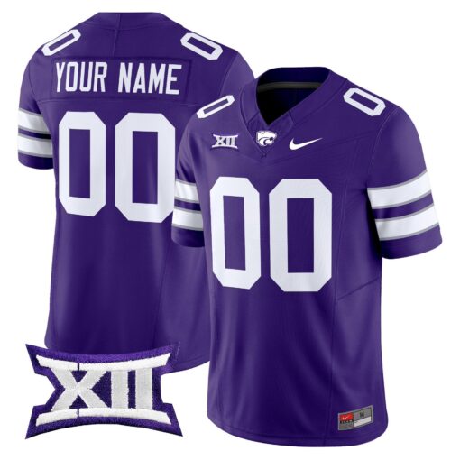 Custom Kansas State Wildcats Jersey Name, Number 2025 Limited Stitched - Image 5