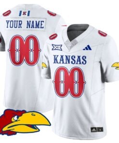 Alternative view of Custom Kansas Jayhawks Football Jersey Name, Number 2025 Limited Stitched