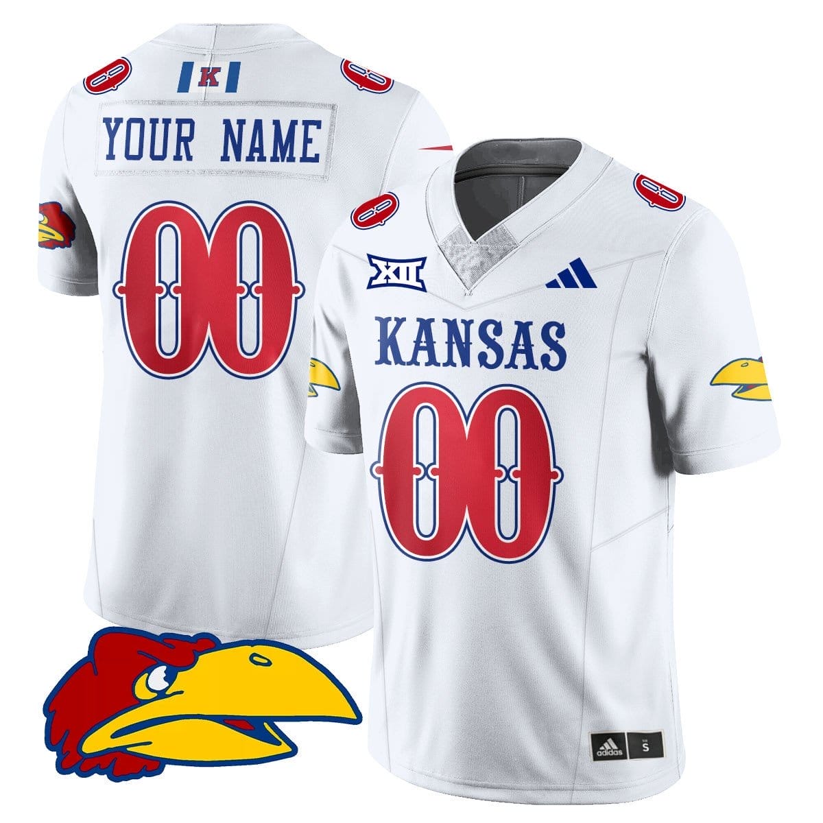 Custom Kansas Jayhawks Football Jersey Name, Number 2025 Limited Stitched - Image 2