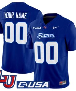 Alternative view of Custom Liberty Flames Jersey Name, Number 2025 Vapor Limited Stitched