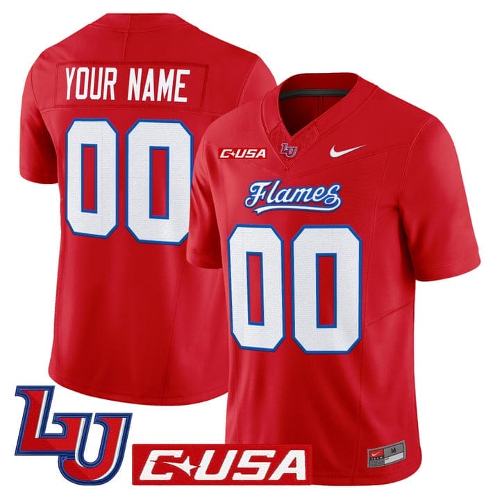 Custom Liberty Flames Jersey Name, Number 2025 Vapor Limited Stitched - Image 5