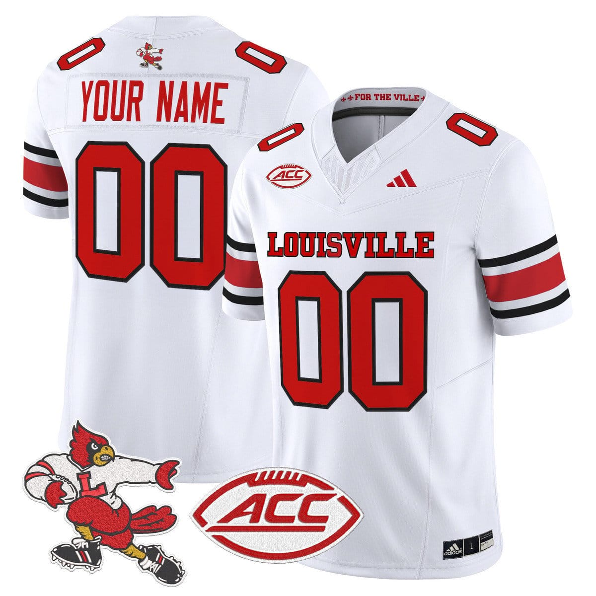 Custom Louisville Cardinals Jersey 1980s Throwback Limited Stitched - Image 2