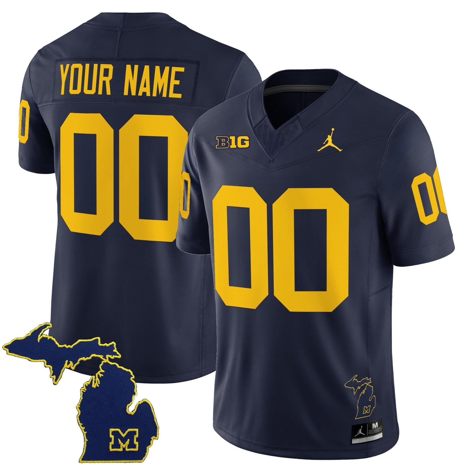 Custom Michigan Wolverines Jersey 2025 Vapor Limited V2 Stitched - Image 5