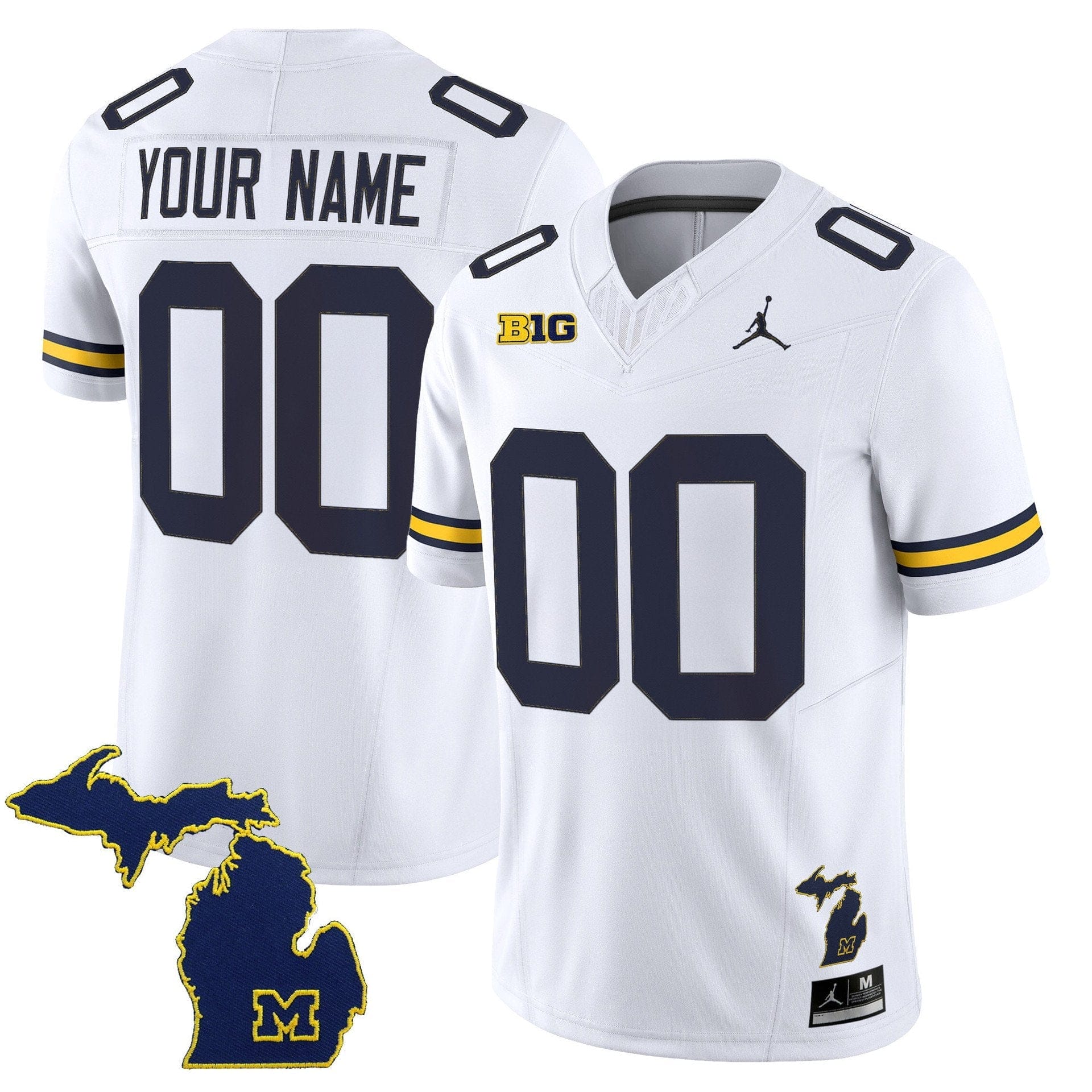 Custom Michigan Wolverines Jersey 2025 Vapor Limited V2 Stitched